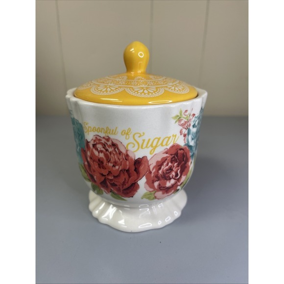 The Pioneer Woman Other - Pioneer Woman BLOSSOM JUBILEE Sugar Bowl W/ Lid SPOONFUL OF SUGAR